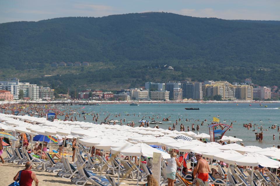 Crowded beach