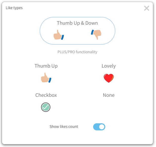 Different types of image pick types