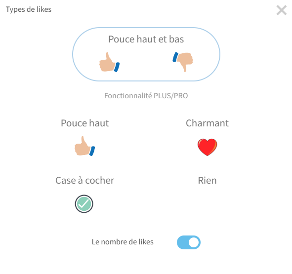 Différents types de sélection d'images